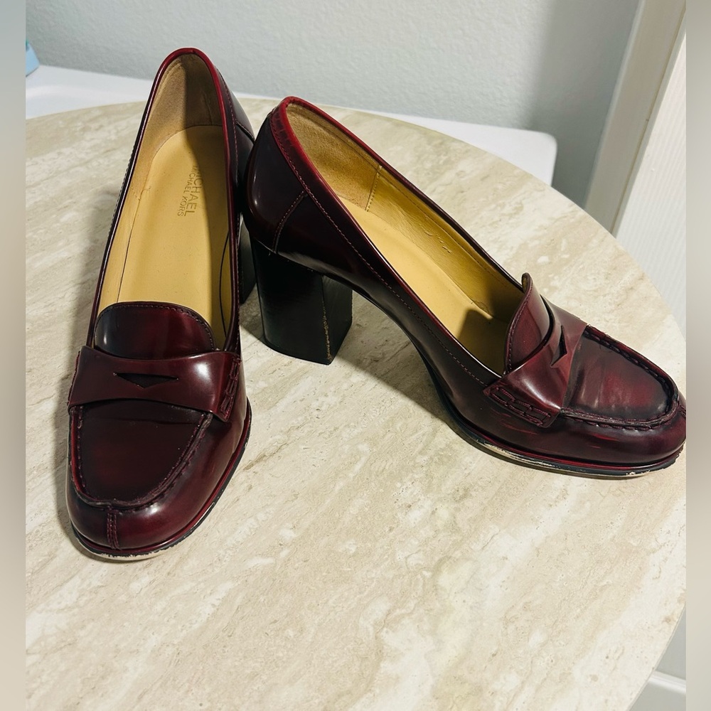 Michael Kors Deep Red Loafers